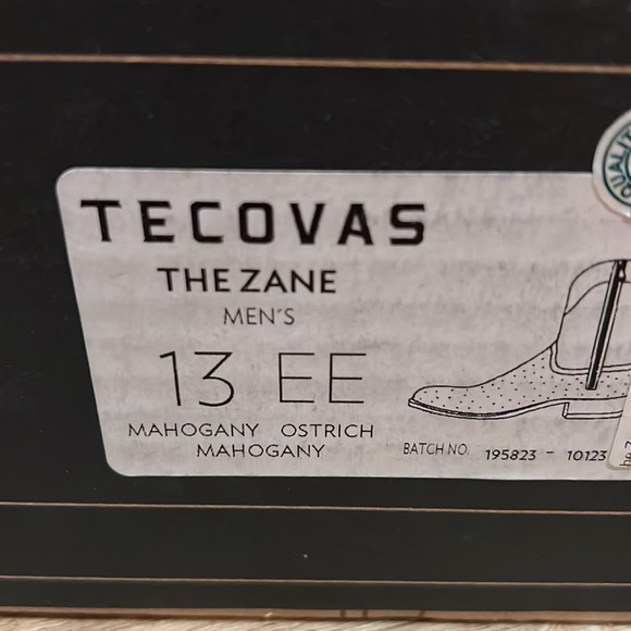 Tecovas The Zane in Mahogany Ostrich Size 13EE main image 7